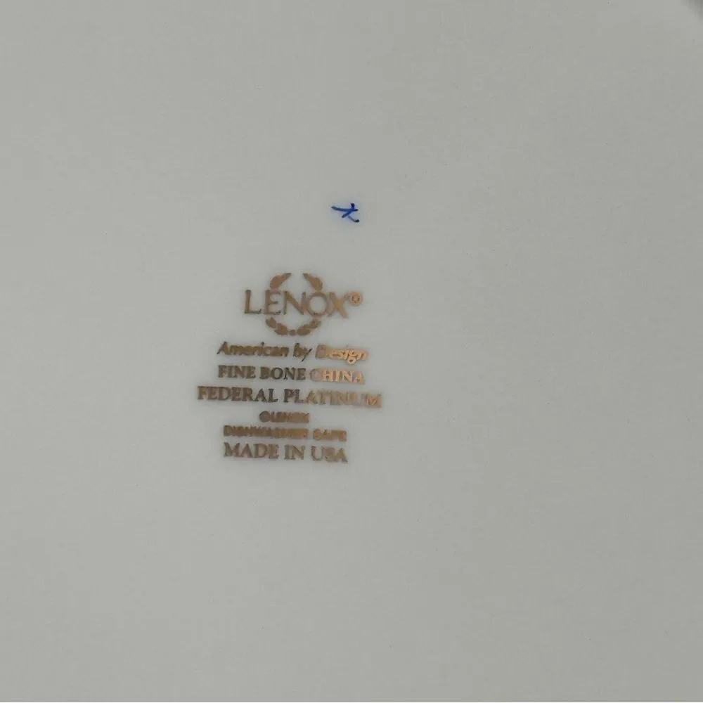 Lenox Federal Platinum 5 Piece Place Setting Fine Bone China